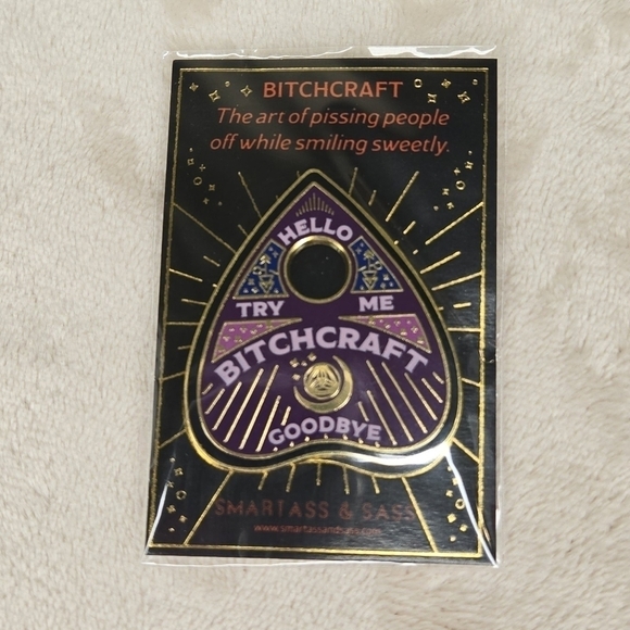Bitchcraft Pin - Hello, Try Me, Goodbye - Picture 2 of 6